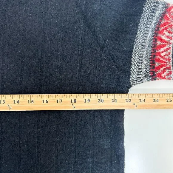 Vintage Highland Glen Made in Scotland Pure New Wool Sweater Sz Small Mock Neck - Picture 7 of 8